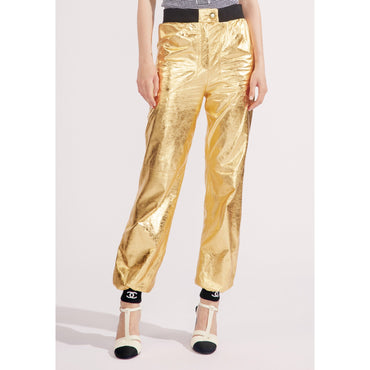 Calfskin Pants - Golden