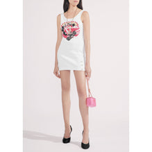 Ribbed Jersey Dress - White