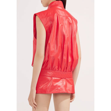 Calfskin Vest - Red