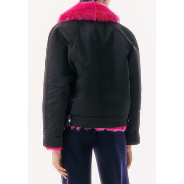 Lambskin Shearling Blouson - Pink/Black