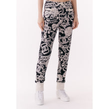 Cashmere Pants - Black/White