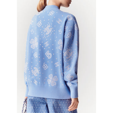 Cashmere 2Ply Cardigan -  Blue