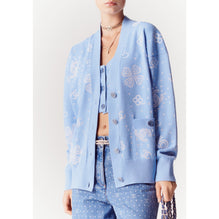 Cashmere 2Ply Cardigan -  Blue