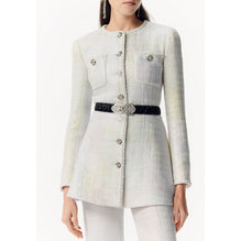 Painted Cot Fantasy Tweed Jacket - Silvered/Yellow/Pink/Grn