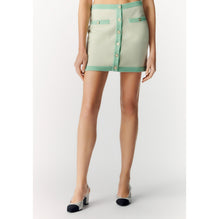 Cashmere 2Ply Skirt -  Green/Green