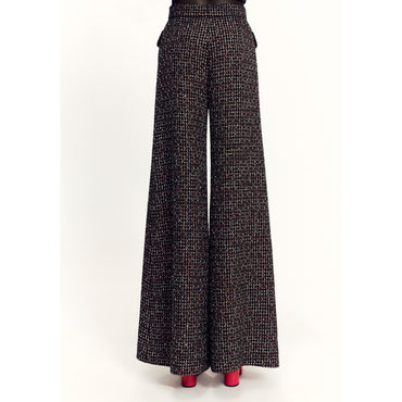 Fant Pearl Cotton Tweed Pants - Bck/Pink/Green/Gold/Ecru