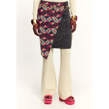 Fantasy Tweed Skirt - Black/Ecru/Gold/Pink
