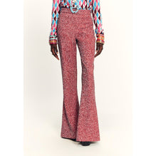 Glittered Tweed Pants - Pink/White/Black/Silver