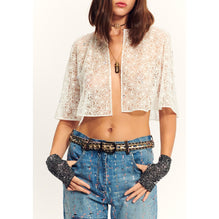 Cotton Lace Cape - Ivory