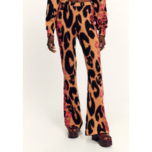 Cashmere/Mohair Pants - Beige/Black/Orange