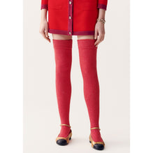 Cashmere/Polyester Socks - Iridescent Red