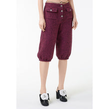 Fantasy Wool Tweed Bermudas - Pink/Black