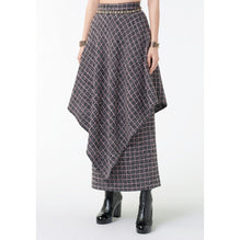 Fantasy Wool Tweed Skirt - Black/Pink/White/Gold