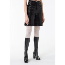 Shiny Calfskin Bermudas - Black