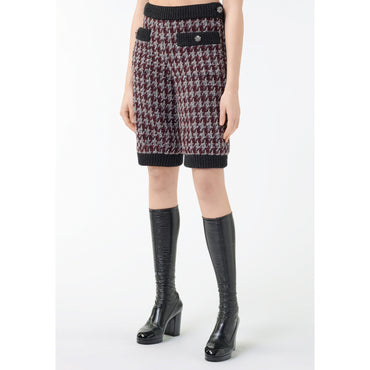 Wool Tweed Bermudas - Ant/Burg/Gry/Bck