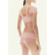 Stretch Jersey Swimming Top - Orange/Coral