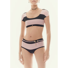 Stretch Jersey Swimming Trunk - Black/Pink