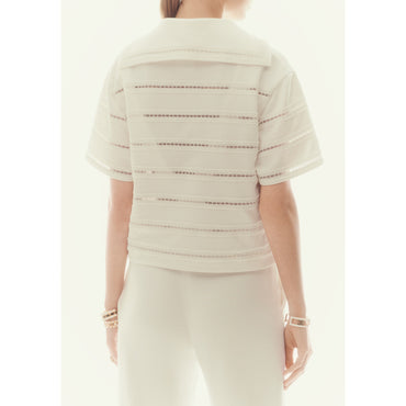 Cotton Jersey Top - White