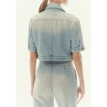 Irid Wsh Denim Jacket - Blue/Silvery