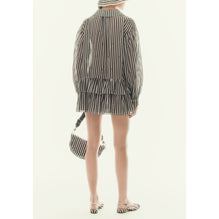Cotton Voile Dress - White/Black
