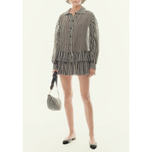 Cotton Voile Dress - White/Black