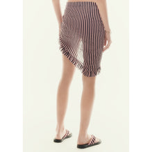 Cotton Voile Pareo - Black/Coral
