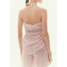 Cotton Voile Pareo -  Pink/White