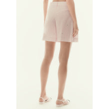 Stretch Cotton Shorts -  Pink/White