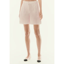 Stretch Cotton Shorts -  Pink/White