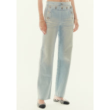Irid Wsh Denim Jeans - Blue/Silvery