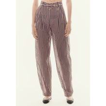 Cotton Voile Pants - Black/Coral