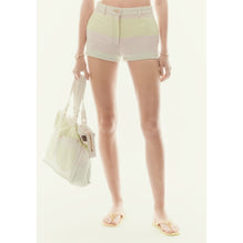 Cotton Denim Shorts - Lht Pink/Lht Yel/Lht Blu/