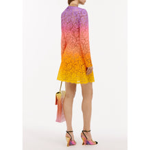 Gradient Cotton Lace Dress - Yel/Orange/Pink/Purple