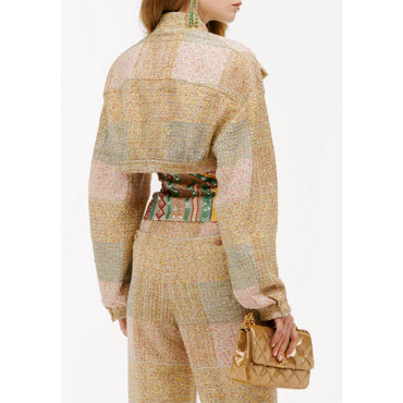 Iri Glittered Tweed Jacket - Goldn/Silvr/Whi/Pin/Grn