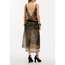 Printed Silk Muslin Dress - Black/Yel/Green/Red/Blue