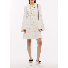 Fantasy Glittered Tweed Dress - Wh/Ora/Grn/Blu/Pin