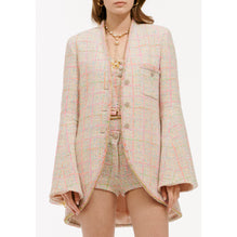 Fantasy Cotton Tweed Jacket - L Pin/Grn/Ora/Pur