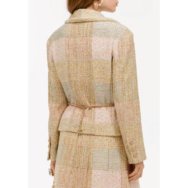 Iri Glittered Tweed Jacket - Goldn/Silvr/Whi/Pin/Grn