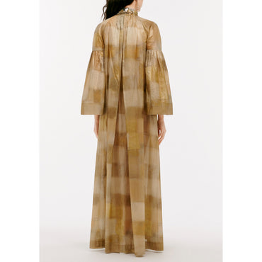 Fantasy Cotton Voile Dress - Gold/Aged Gold/ Gold