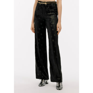 Devore Satin Pants - Black