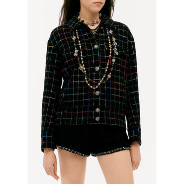 Fantasy Cotton Tweed Blouson - Bck/Pi/Wh/Grn/Blu