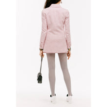 Iridescent Cotton Tweed Tunic - Pink/White/Silvery
