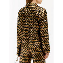 Tulle/Sequins Jacket - Gold/Aged Gold/Black