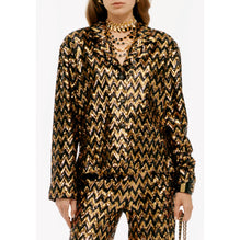 Tulle/Sequins Jacket - Gold/Aged Gold/Black