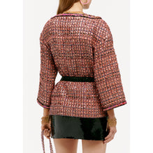 Iridescent Fantasy Tweed Jacket - Pink/Blue/Bck/Gold/Silver