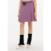 Iri Glittered Tweed Skirt - Purp/Silvr/L Purp