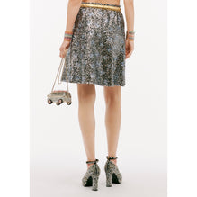 Embr Glittered Tulle Skirt - Silver/Black