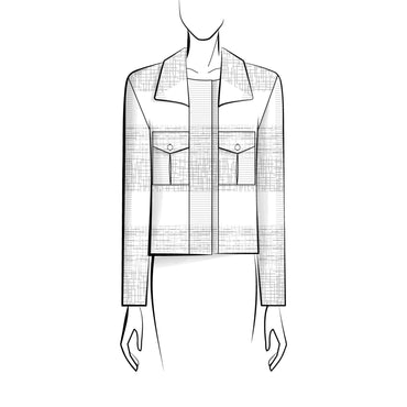 Iri Glittered Tweed Jacket - Goldn/Silvr/Whi/Pin/Grn
