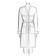 Jacquard Cotton Tweed Coat - Pin/Yel/Ecru/Blue