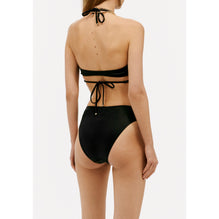 Iridescent Stretch Jersey Swimming Top - Black
